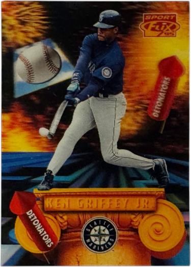 Ken Griffey, Jr 1995 Sportflix Detonators Insert Card #DE3 (Seattle Mariners/HOF)
