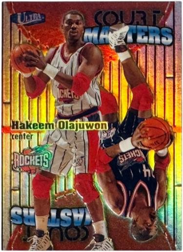 Hakeem Olajuwon 1997-98 Fleer Ultra Court Masters Insert Card #17CM (Houston Rockets/HOF)