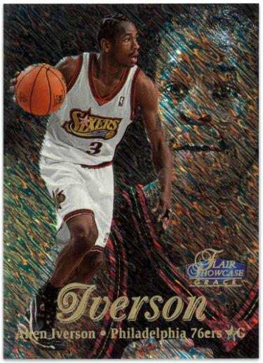 Allen Iverson 1997-98 Flair Showcase Grace Row 1 - Seat 3 Card (Philadelphia 76ers/HOF)