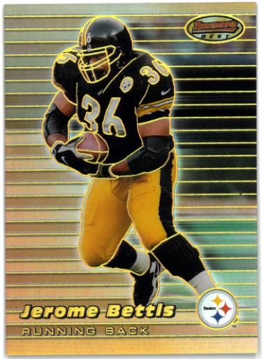 Jerome Bettis 1999 Bowman's Best Gold Refractor Card #28- /400 (Pittsburgh Steelers/HOF)