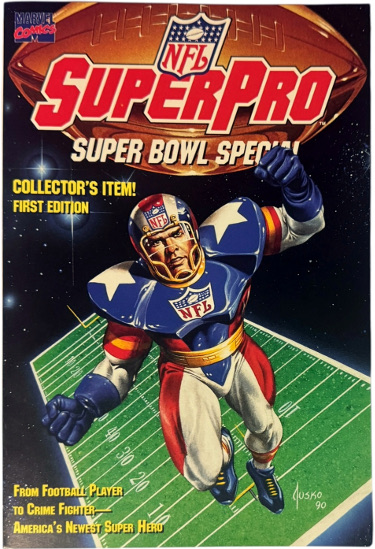 1991 Marcel Comics NFL SuperPro Super Bowl Special #1 Newsstand 1st Print Rare
