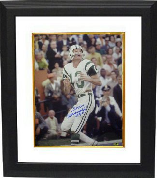 Don Maynard signed New York Jets 16X20 Photo HOF 87 Custom Framing