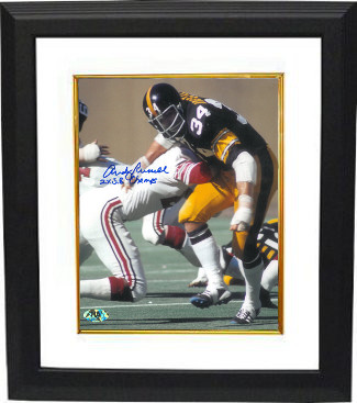 Andy Russell signed Pittsburgh Steelers 8x10 Photo Custom Framing w/ 2X SB Champs (Super Bowl)