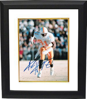Alvin Harper signed Tennessee Volunteers 8x10 Photo Custom Framing #81- Harper/GTSM Hologram