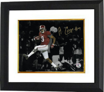Amari Cooper signed Alabama Crimson Tide 8X10 Spotlight Photo Custom Framing #9 - JSA Hologram