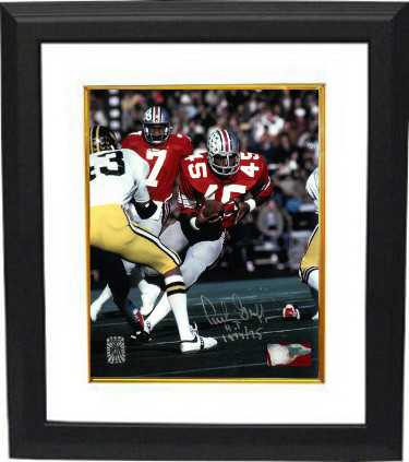 Archie Griffin signed Ohio State Buckeyes 11x14 Photo Custom Framing HT 1974/75 (Heisman)- Griffin Authentic Hologram (vertical)