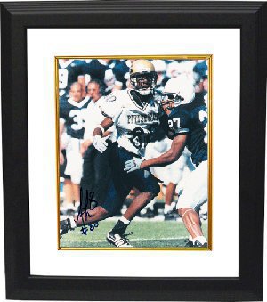 Antonio Bryant signed Pittsburgh Panthers 8x10 Photo Custom Framing - Famous Ink Hologram