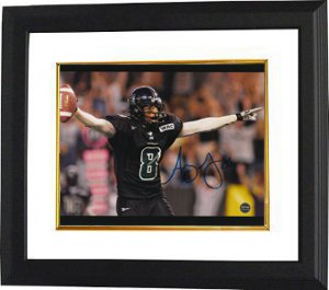 Ashley Lelie signed Hawaii 8x10 Photo Custom Framing- Lelie Hologram