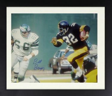 Bill Bergey signed Philadelphia Eagles 16x20 Photo Custom Framing- COA - vs Franco Harris/Steelers