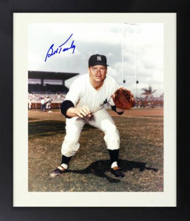 Bob Turley signed New York Yankees 8x10 Photo Custom Framing- COA) (1958 CY/WS MVP)