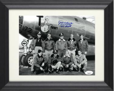 Jack Widowsky signed WWII 509th Composite Group/Enola Gay/Hiroshima 8x10 Photo Top Secret Navigator Custom Framing- JSA #HH18113