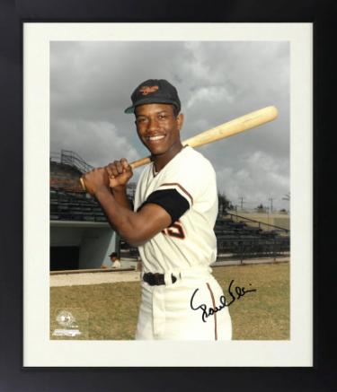 Paul Blair signed Baltimore Orioles MLB Licensed 8x10 Photo Custom Framing- COA (4X WS Champ/8X GG)