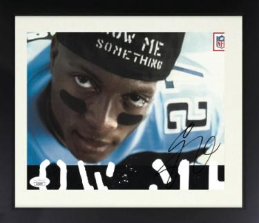 Eddie George signed Tennessee Titans NFL Show Me Promo 8x10 Photo Custom Framing- JSA #KK58030