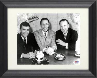 Fred Haise signed NASA Astronaut/Pilot 8x10 Photo Custom Framing- PSA #S22134- Apollo 13 LMP (w/ Jim Lovell/John Swigert)
