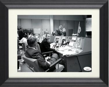 Chris/Christopher Kraft signed Gemini 6 Flight Director 8x10 Photo Custom Framing- JSA #SS17690 (Apollo 13/Mercury)