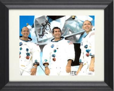 Gerald (Gerry) Griffin signed Apollo 13 Flight Director Color 8x10 Photo Custom Framing- JSA #AC92731