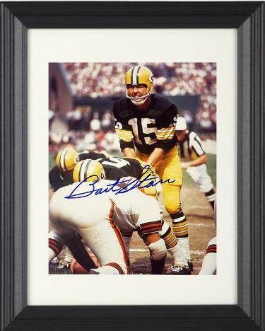 Bart Starr signed Green Bay Packers 8x10 Photo Custom Framing- Beckett Review/NFL Alumni LOA