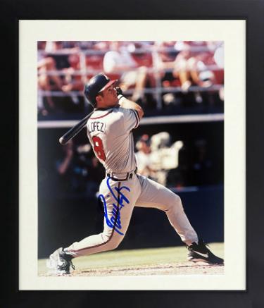 Javy Lopez signed Atlanta Braves MLB Licensed 8x10 Photo Custom Framing- COA