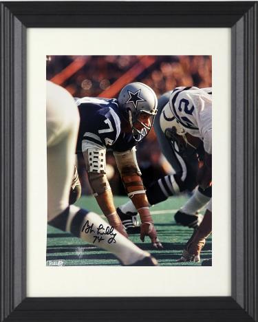 Bob Lilly signed Dallas Cowboys NFL Licensed 8x10 Photo #74 Custom Framing- CSA COA/Show Ticket