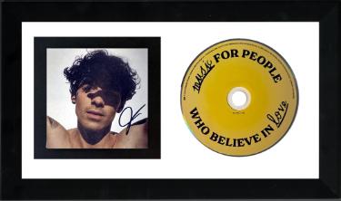 Joe Jonas signed 2025 Music for People Who Believe in Love 3.75x3.75 Art Card Insert/CD/Case 6.5x12 Custom Framing- COA