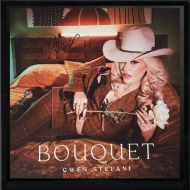 Gwen Stefani signed 2024 Bouquet 11.5x11.5 Art Card/Album Cover/LP/Vinyl/Record Custom Framing- COA