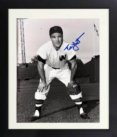 Ed Yost signed Washington Senators 8x10 Photo Custom Framing- COA/Show Ticket -The Walking Man