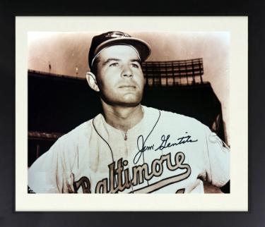 Jim Gentile signed Baltimore Orioles MLB Licensed 8x10 Photo Custom Framing imperfect- COA