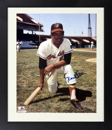 Paul Blair signed Baltimore Orioles MLB 8x10 Photo Custom Framing Dings COA (4X WS Champ/8X GG)