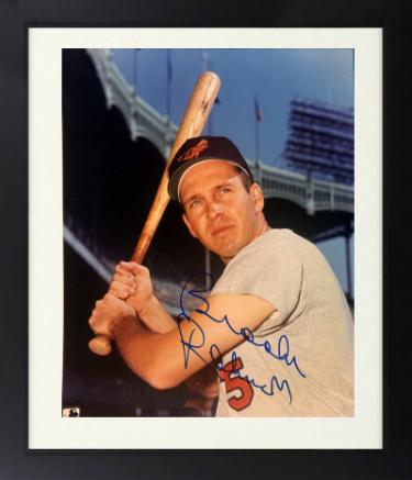 Brooks Robinson signed Baltimore Orioles MLB 8x10 Photo Custom Framing imperfect- COA- HOF/16GG