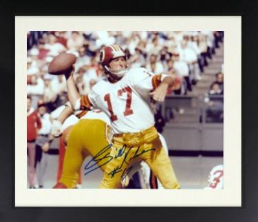 Billy Kilmer signed Washington Redskins Football 8x10 Photo Custom Framing- COA