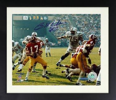 Billy Kilmer signed Washington Redskins NFL Licensed 8x10 Photo Custom Framing #17 - Ironclad Hologram/COA
