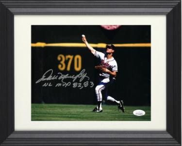Dale Murphy signed Atlanta Braves 8x10 Photo NL MVP 82, 83 Custom Framing- JSA