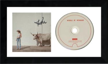 Kacey Musgraves signed 2026 Middle Of Nowhere 4.75x4.75 Art Card w/ Album/CD 6.5x12 Custom Framing- COA