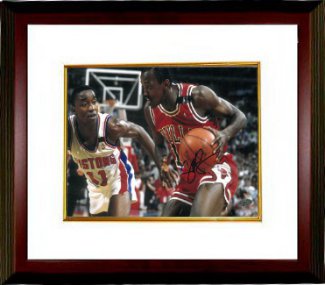 Craig Hodges signed Chicago Bulls 8x10 Photo Custom Framing - Leaf Authentics
