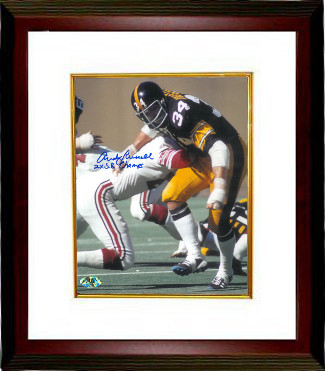 Andy Russell signed Pittsburgh Steelers 8x10 Photo Custom Framing w/ 2X SB Champs - MAB Hologram (Super Bowl)