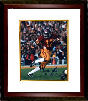 Charles White signed USC Trojans 8x10 Photo 79 Heisman Custom Framing - GTSM Hologram