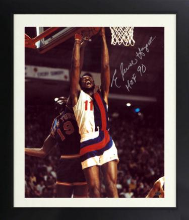 Elvin Hayes signed Washington Bullets 16X20 Photo HOF 90 Custom Framing- Leaf Authentics