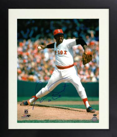 Luis Tiant signed Boston Red Sox MLB 16x20 Photo w/ El Tiante Custom Framing- Leaf Authentics
