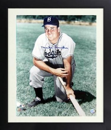 Duke Snider signed Brooklyn Dodgers MLB Licensed 16x20 Photo Custom Framing- JSA (HOF/2X WS Champ)