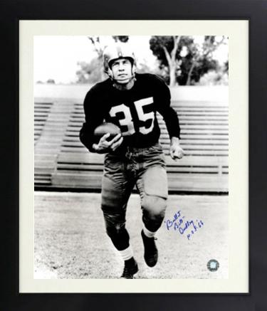 Bill Dudley signed Pittsburgh Steelers 16x20 Vintage Sepia Photo dual Bullet & HOF 66 Custom Framing- COA