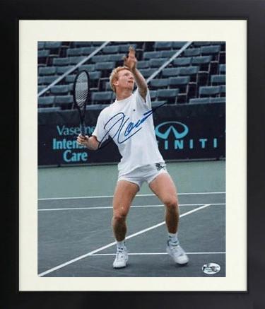 Jim Courier signed 8x10 Photo Custom Framing- COA (2005 Tennis Intl Hall Of Fame)