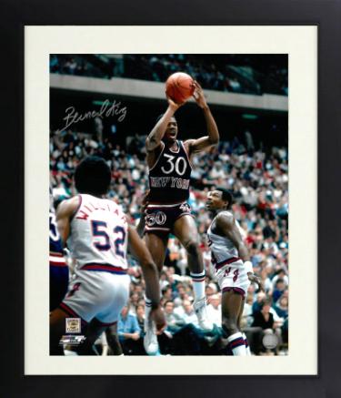 Bernard King signed New York Knicks NBA 16x20 Photo Custom Framing- COA (4X All-Star/HOF/Tennessee Vols)
