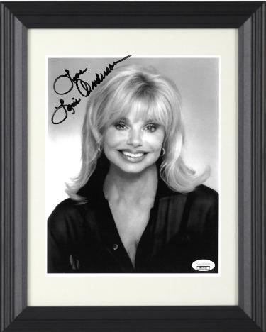 Loni Anderson signed B&W 8x10 Photo Love Custom Framing- JSA #DD32867 (WKRP)