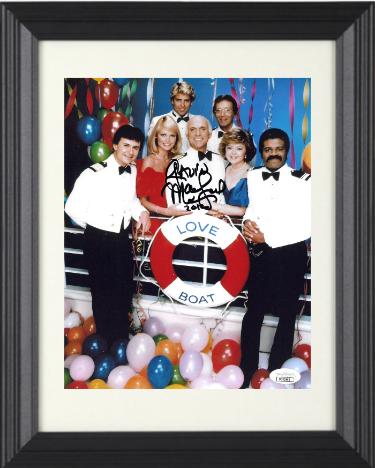 Gavin MacLeod signed Love Boat Captain Stubing 8x10 Photo 2012 Custom Framing- JSA Hologram #DD32863