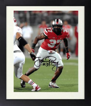 Joshua Perry signed Ohio State Buckeyes 8x10 Photo #37 Custom Framing- COA