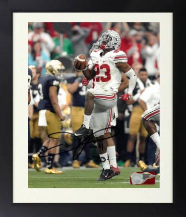 Tyvis Powell signed Ohio State Buckeyes NCAA Licensed 8X10 Photo Custom Framing #23 - COA