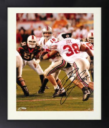 Brandon Joe signed Ohio State Buckeyes 8X10 Photo Custom Framing #38 - COA