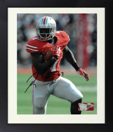 Rod Smith signed Ohio State Buckeyes NCAA Licensed 8X10 Photo Custom Framing #7 - COA
