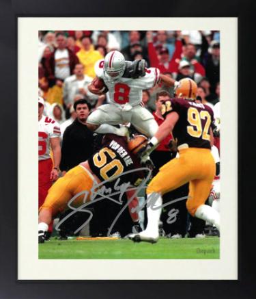 Stanley Jackson signed Ohio State Buckeyes 8x10 Photo Custom Framing #8 - COA