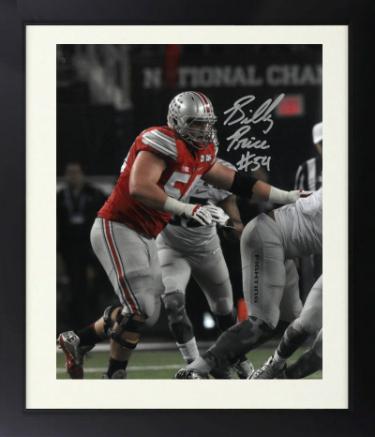 Billy Price signed Ohio State Buckeyes 8x10 Photo #54 Custom Framing- COA